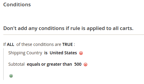 Rule Form Conditions