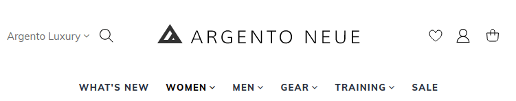 Argento Luxury Header