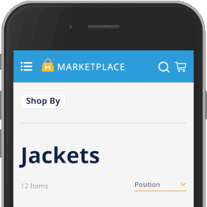 Argento Marketplace category page on mobile devices.