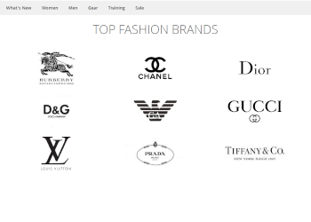 Brands page with a brands logos