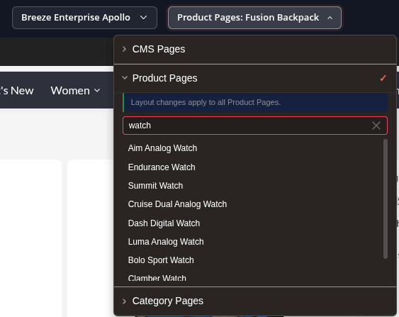 Page Selector