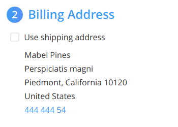 Ability to place billing address below shipping address