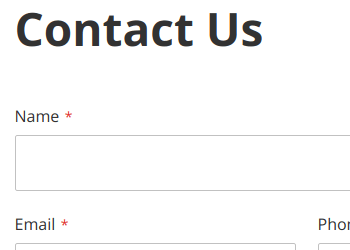 Consent at the contacts page