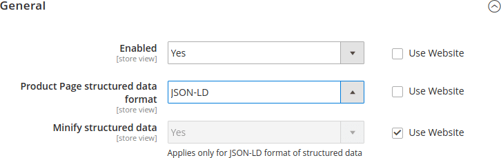 General settings