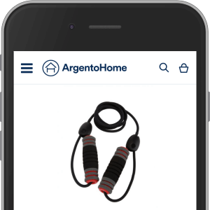 Argento Home product page on mobile devices.