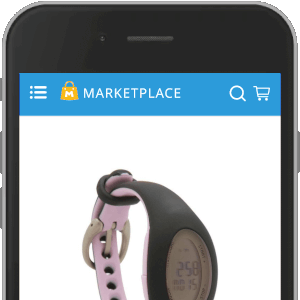 Argento Marketplace product page on mobile devices.