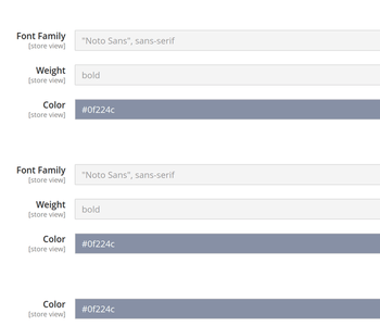 Fonts and Colors section