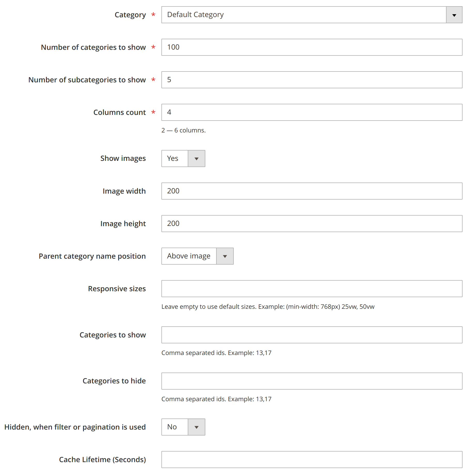 EasyCatalogImages widget