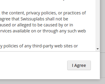 You can now accept Agreement directly in popup window