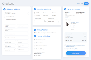 Billing address above payment methods