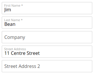 Basic layout with enabled hidden labels option