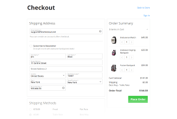 1 column expanded layout for guest customer