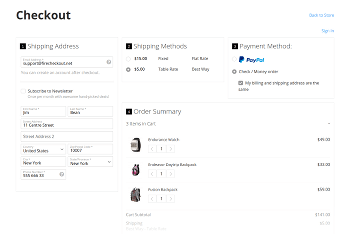 Alternative 2 columns layout for guest customer