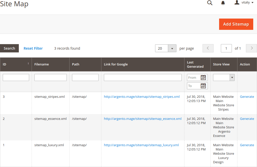 Sitemaps