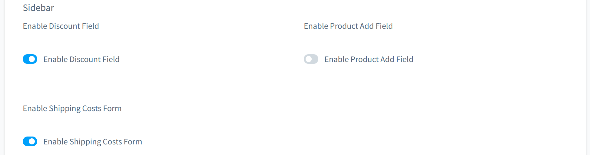 Argento Shopware Shopping Cart Sidebar Configuration