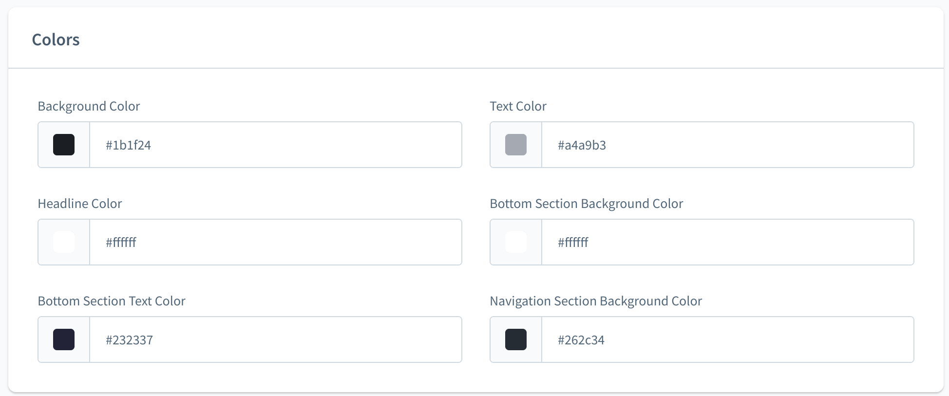 Argento Shopware Footer Colors Configuration