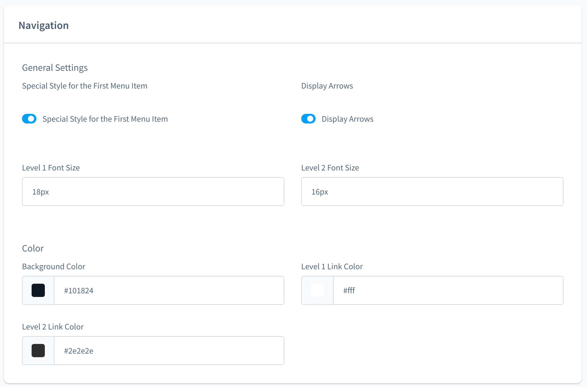 Argento Shopware Navigation Configuration