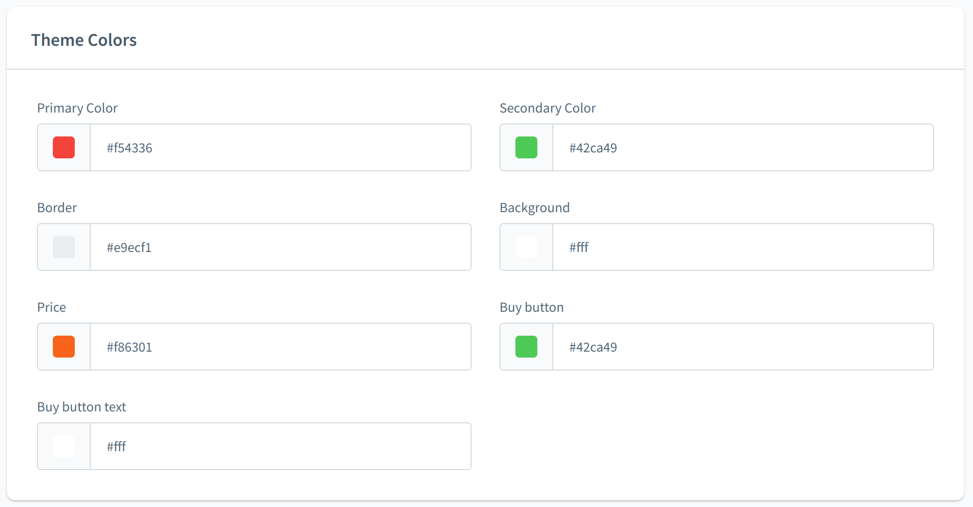 Argento Shopware Theme Colors Configuration